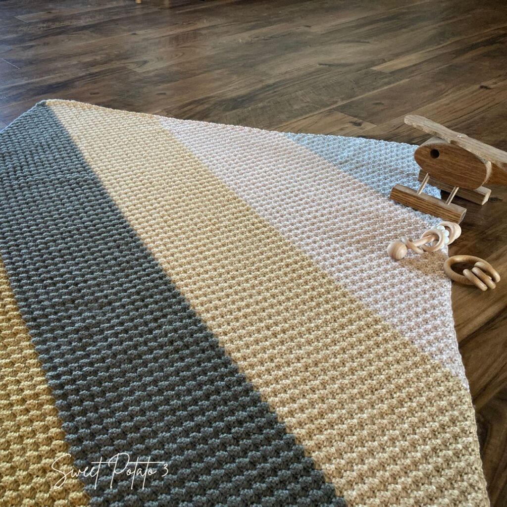 Diagonal Delights Baby Blanket