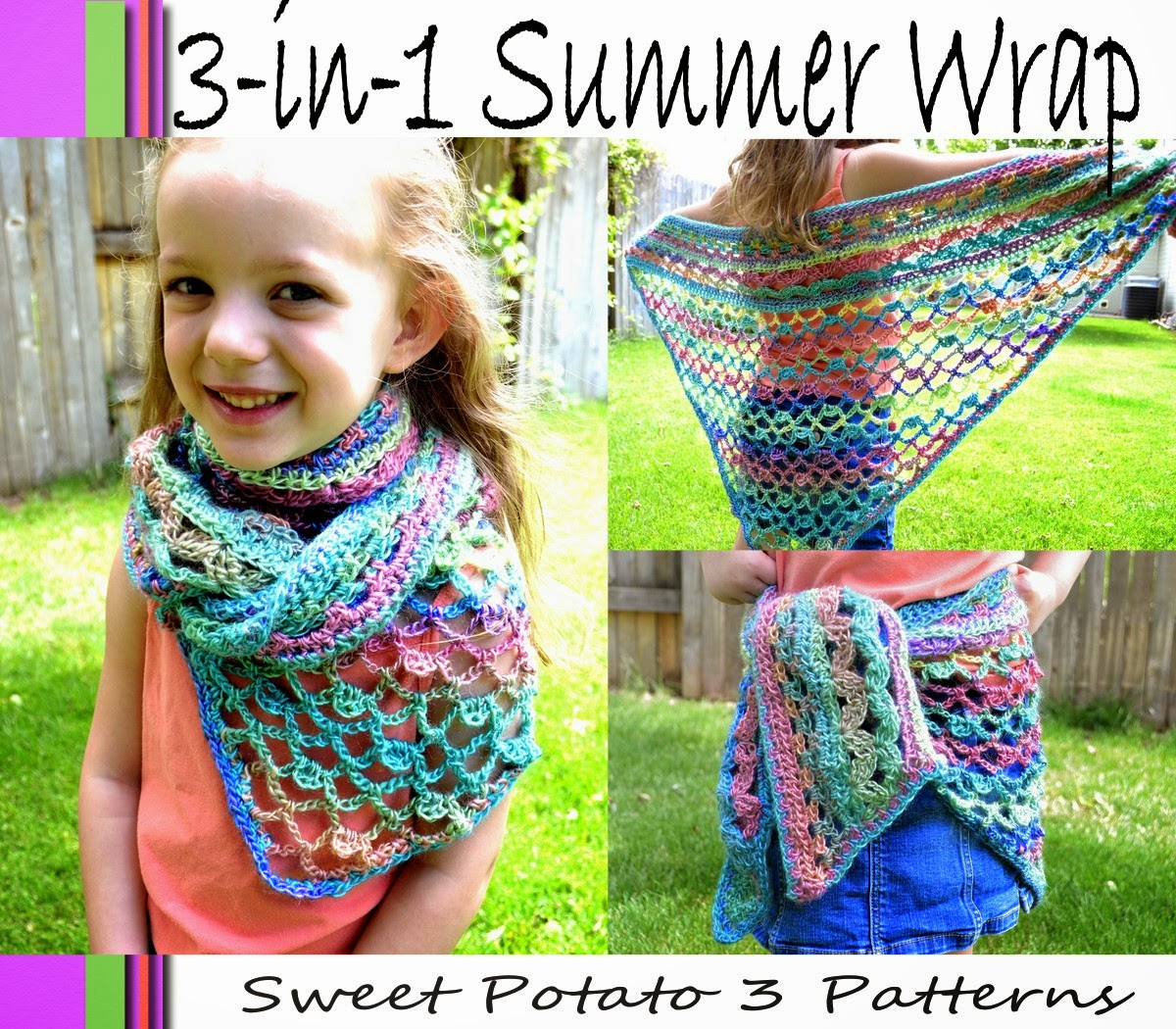 You are currently viewing 3-in-1 Summer Wrap Crochet Pattern