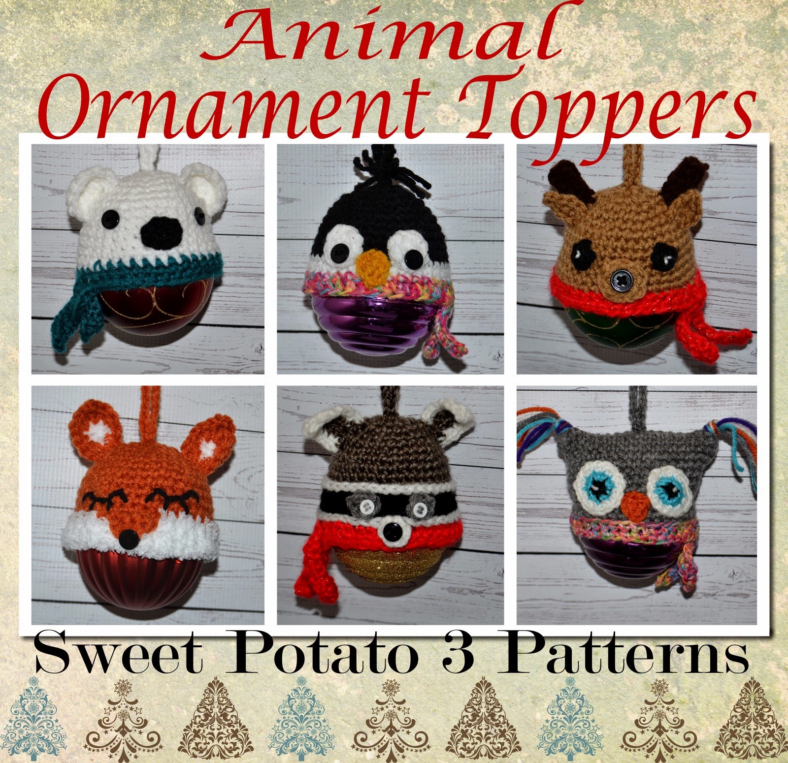 You are currently viewing Animal Christmas Ornament / Canning Jar Toppers