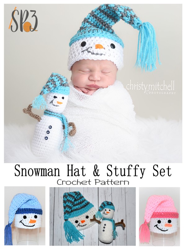 You are currently viewing Snowman Crochet Hat & Stuffy Pattern Set
