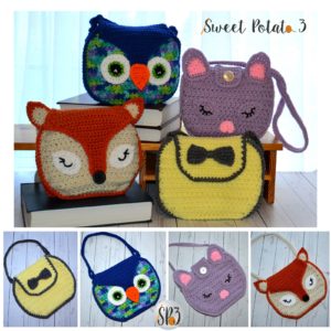 Read more about the article Girls Handbag Pattern – Bow, Fox, Owl and Kitten