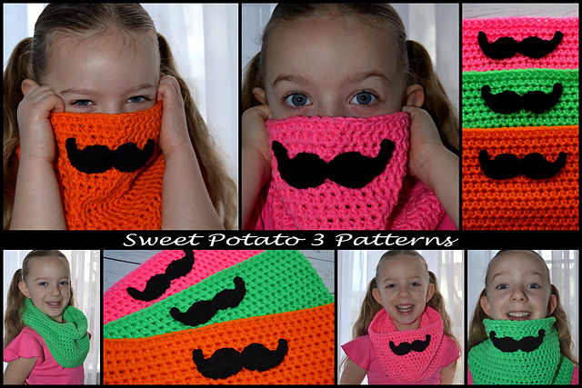 MSP3Blog-002-MustacheCowlC_medium2 Crochet Hat with Earflap Option - {FREE Pattern}