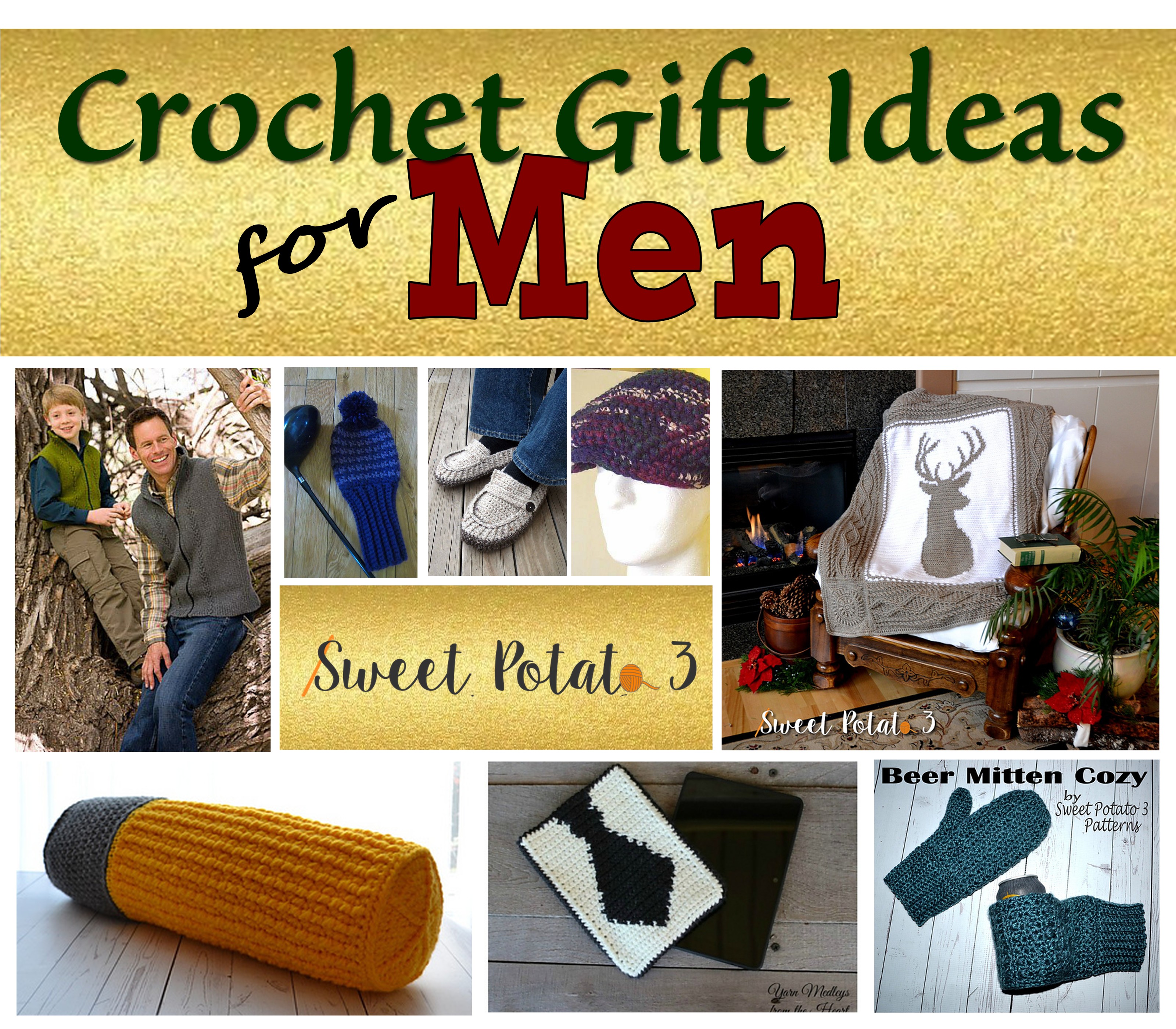 Crochet Gift Ideas for Men for the Holidays - Sweet Potato 3