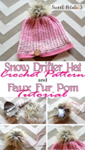 Read more about the article Snow Drifter Hat Pattern & Faux Fur Pom Tutorial