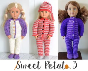 Read more about the article 18″ Doll PJ Set – Crochet Pattern Release