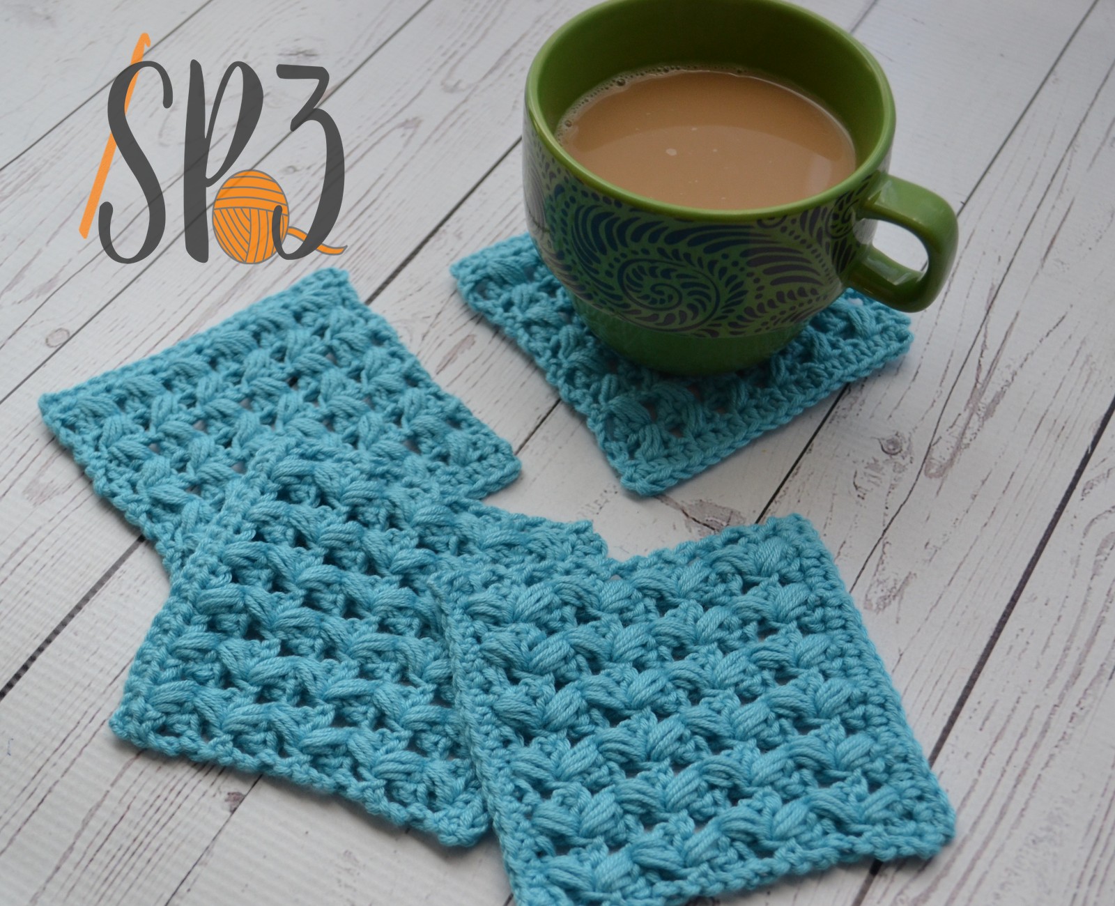 Read more about the article One Cup at a Time Coasters – Free Crochet Pattern