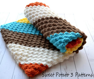 Read more about the article Diagonal Delights Baby Blanket Crochet Pattern
