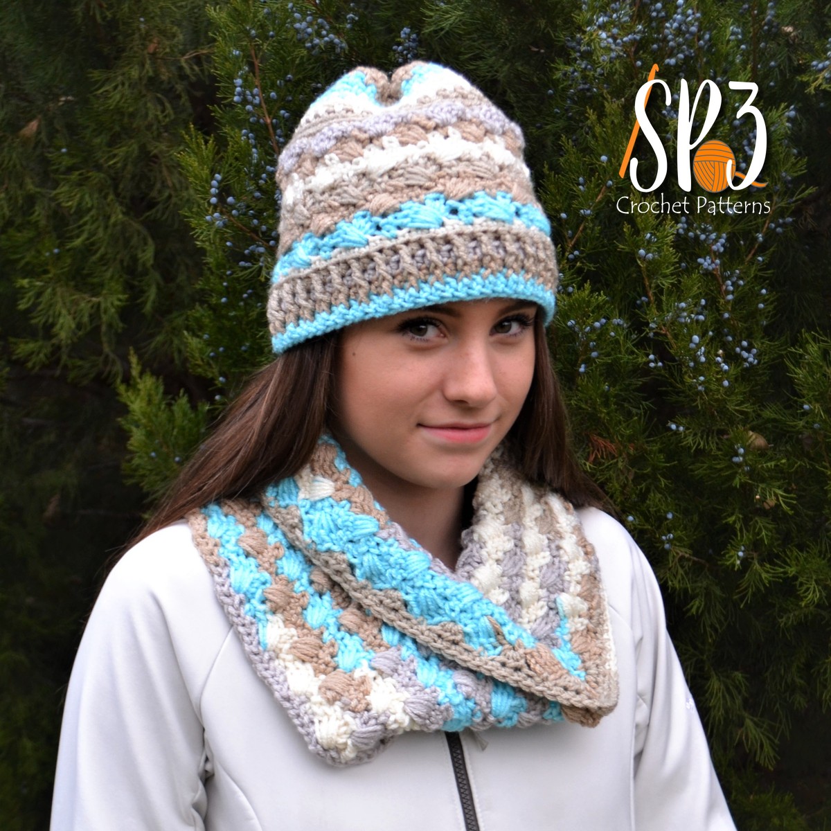 You are currently viewing Woven Shells Hat & Cowl Crochet Pattern