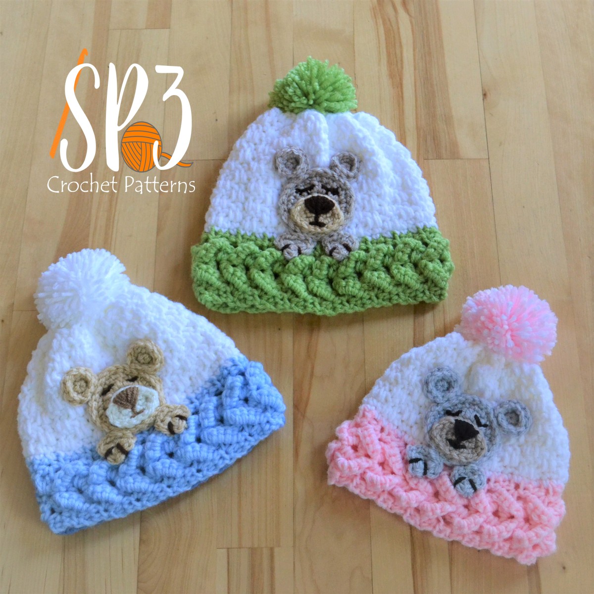 You are currently viewing Sleep Tight Teddy Bear Hat Crochet Pattern