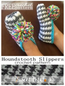 Read more about the article Perfect Slippers – Houndstooth {free pattern}