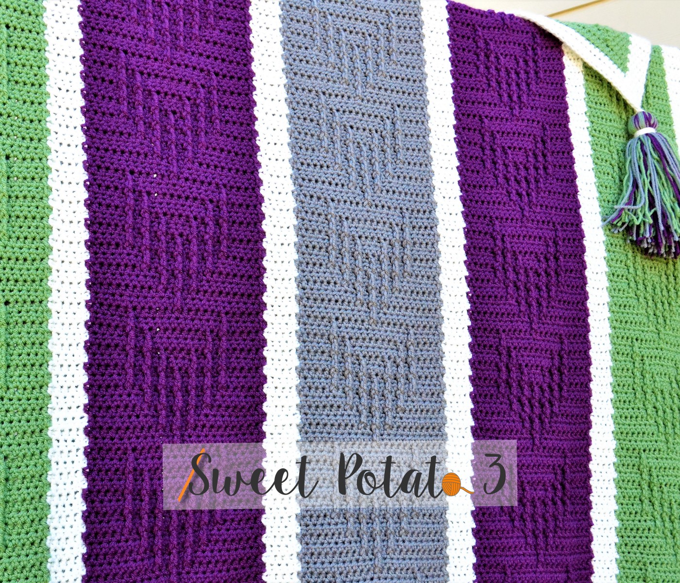 Chasing Arrows Blanket Crochet Pattern - Sweet Potato 3