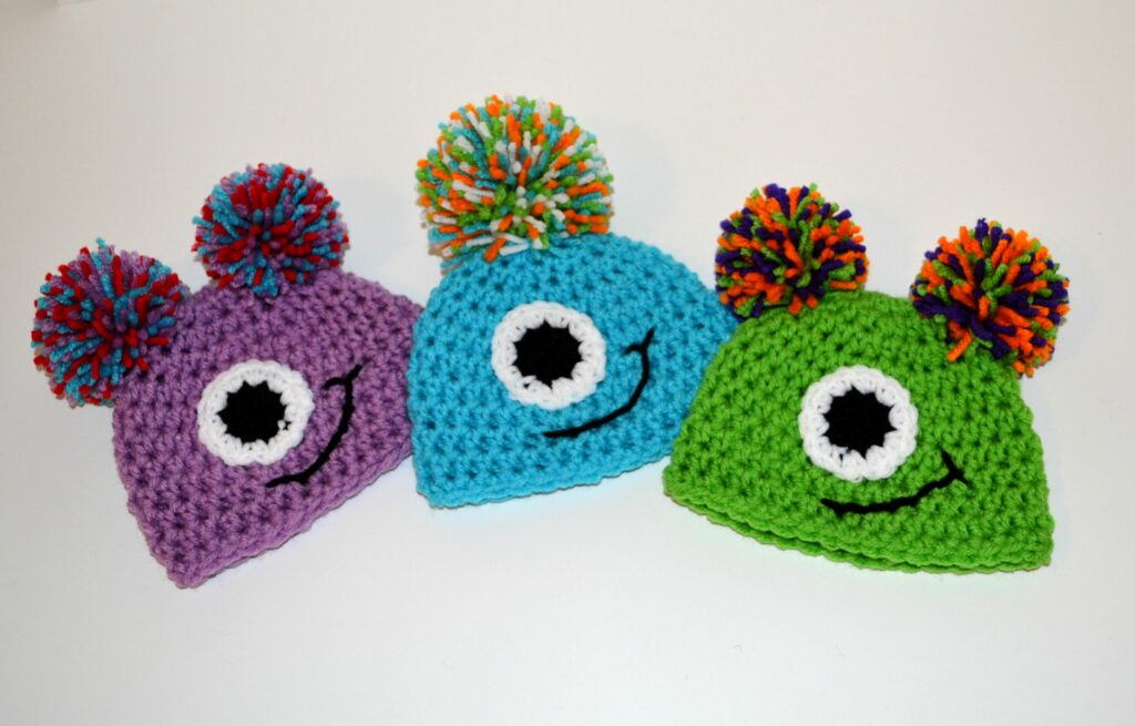Monster Crochet Hat Pattern