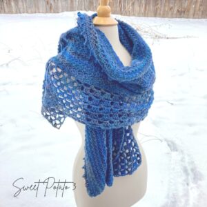 Read more about the article Deep Waters Prayer Shawl Crochet Pattern