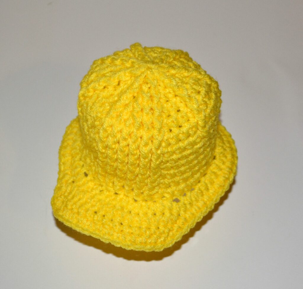 Tiny Construction Hat Crochet Kit