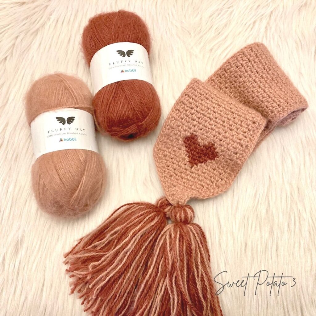 Make your own fuzzy yarn!  Sweet Potato Crochet Creations