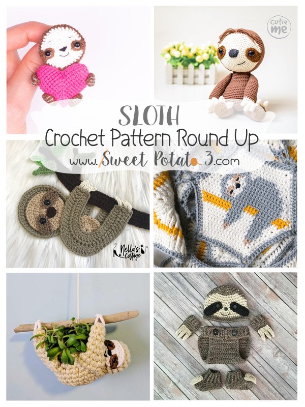Sloth Crochet Pattern Round Up