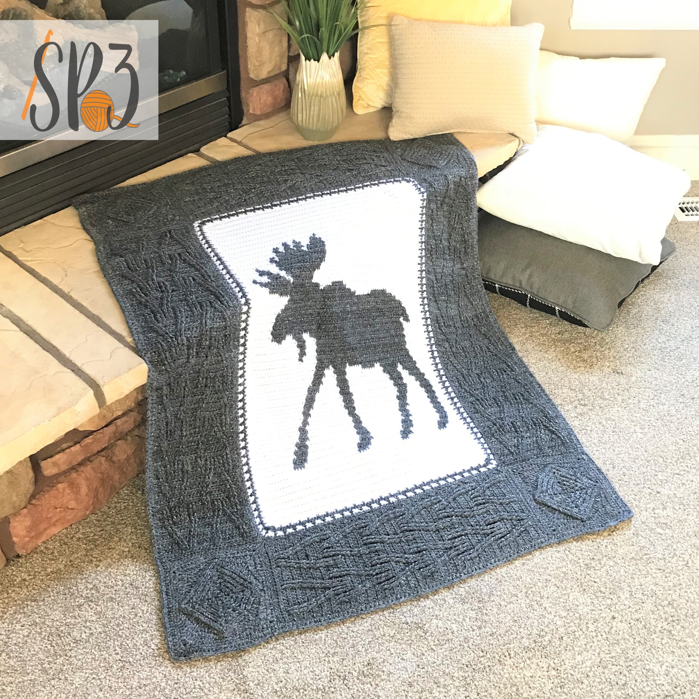 Read more about the article Wandering Moose Blanket – Crochet Pattern