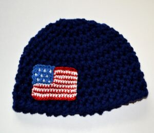American Flag Newborn hat