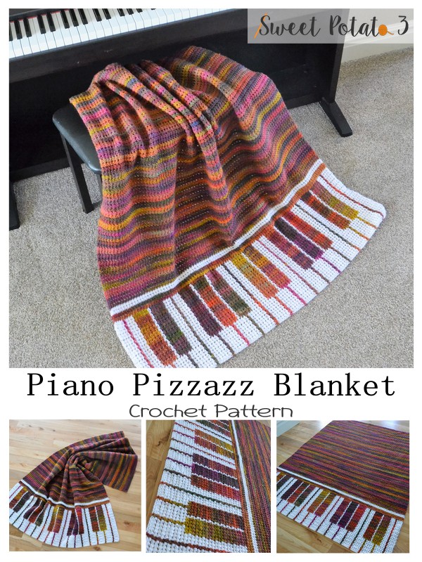 You are currently viewing Piano Pizzazz Crochet Blanket Pattern