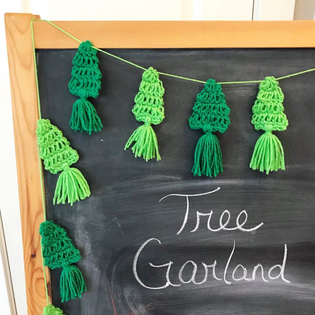Tree Garland Crochet Pattern 
