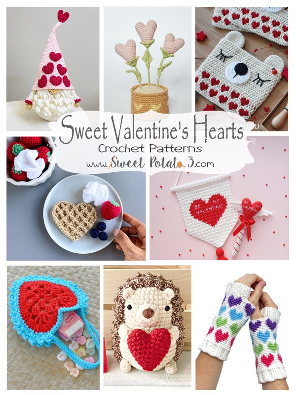 Sweet Valentine's Heart Crochet Patterns