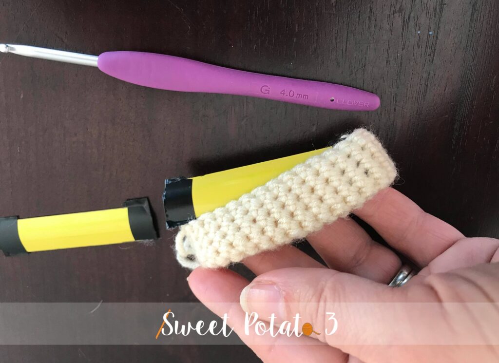 Snap Closure Glasses Case – Free Crochet Pattern - Sweet Potato 3