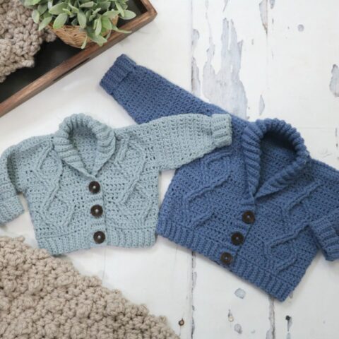 Modern Baby Sweater Crochet Pattern Round Up - Sweet Potato 3