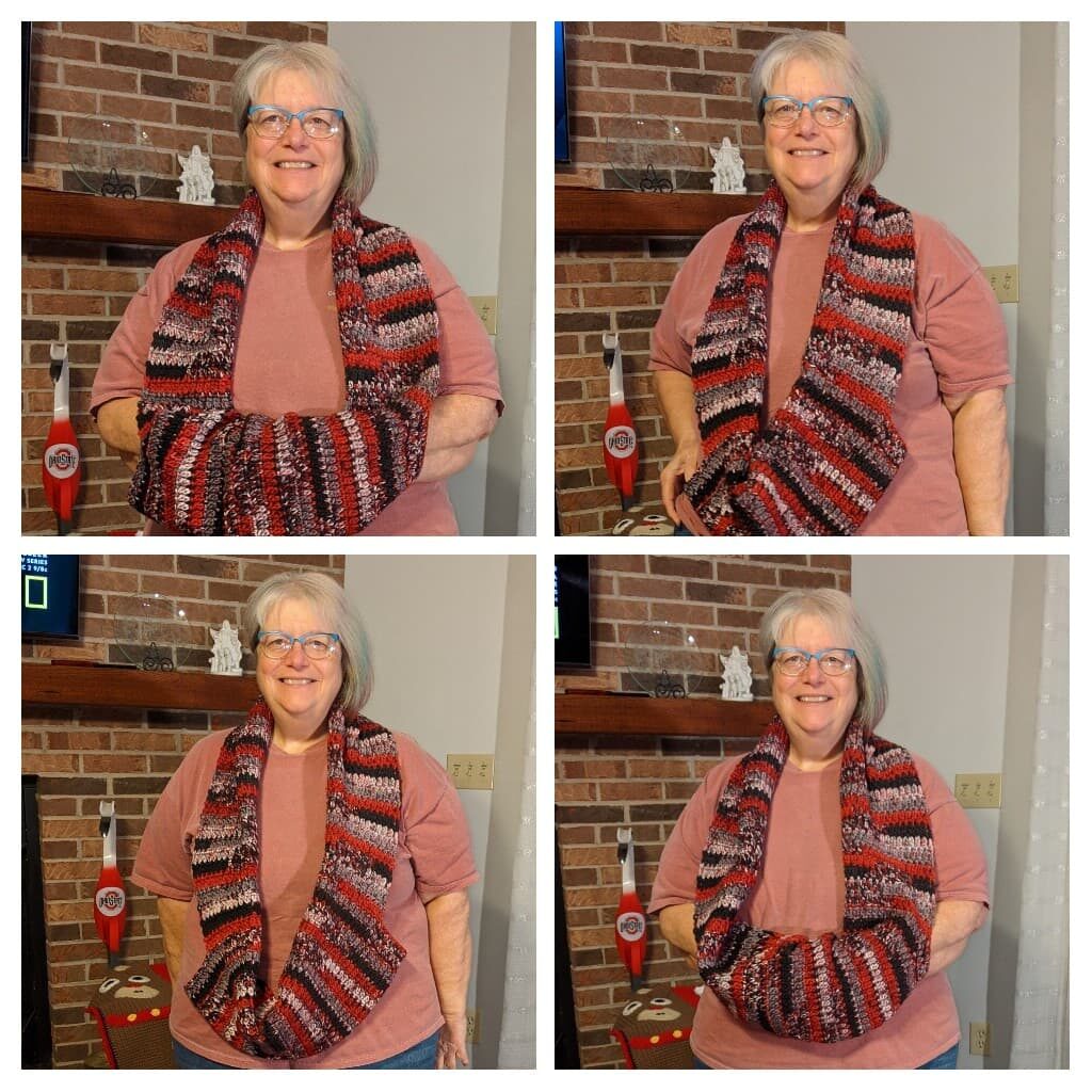 Weekend Hidden Pocket Scarf sample by Nancy