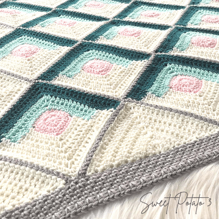 Mountain Lodge Crochet Blanket Pattern - Sweet Potato 3