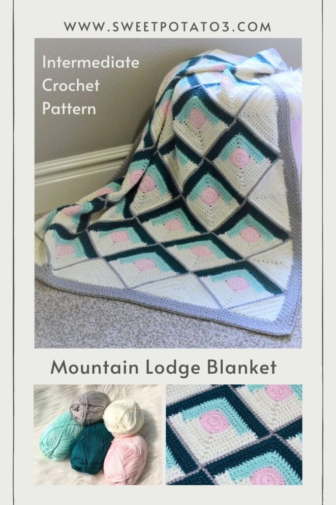 Mountain Lodge Blanket crochet pattern 