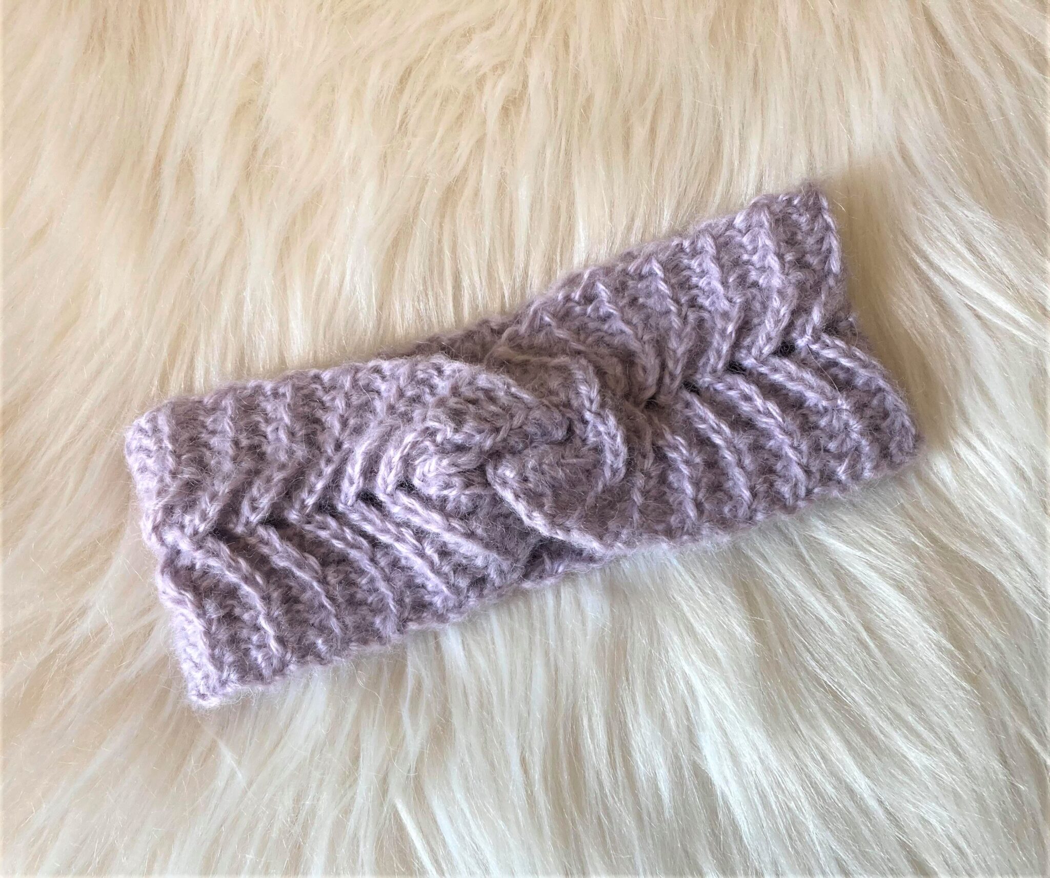 Mountain Peaks Ear Warmers Crochet Pattern - Sweet Potato 3