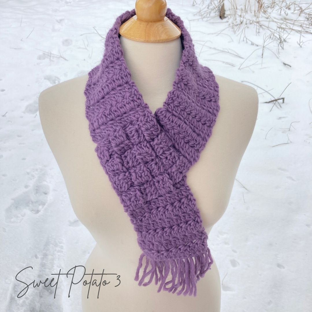 You are currently viewing Woven Trellis Scarf – Free Crochet Pattern