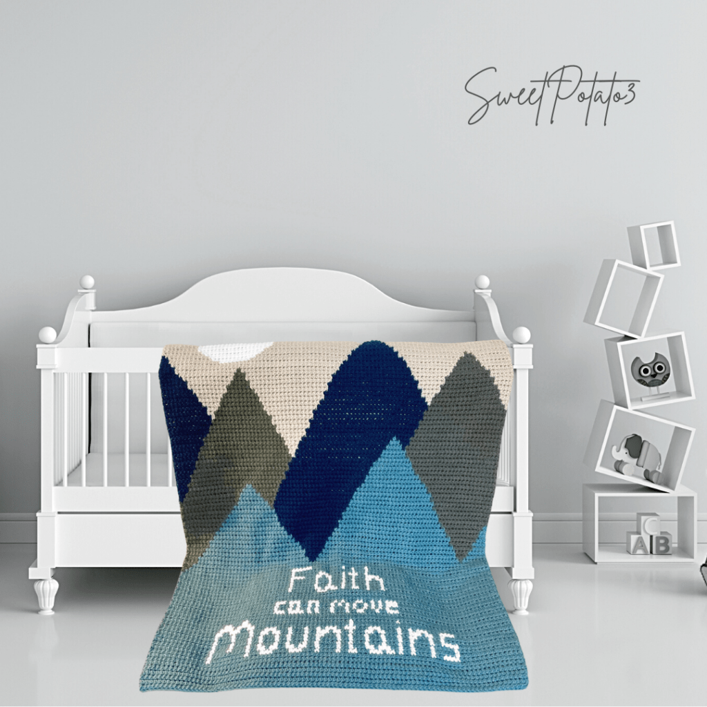 I will move outlet mountains baby blanket