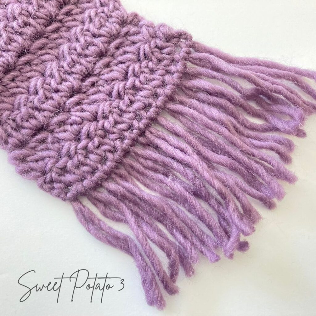 Wrap Me Tender Hooded Scarf Crochet Pattern - Sweet Potato 3