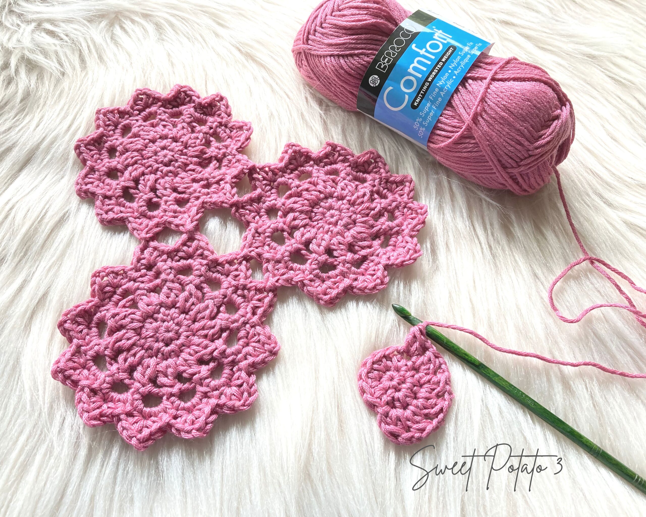 You are currently viewing Flower Motif Crochet Pattern – Use Your Own Creativity