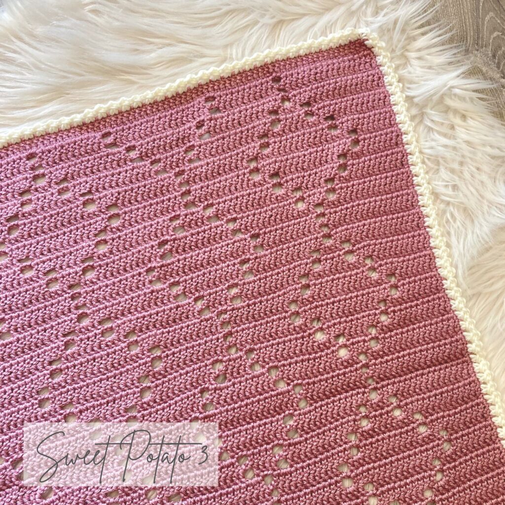 Diamond Drop Crochet Blanket Pattern