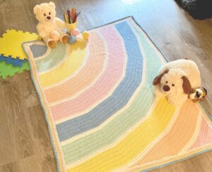 Read more about the article Rainbow Hope Crochet Blanket Pattern