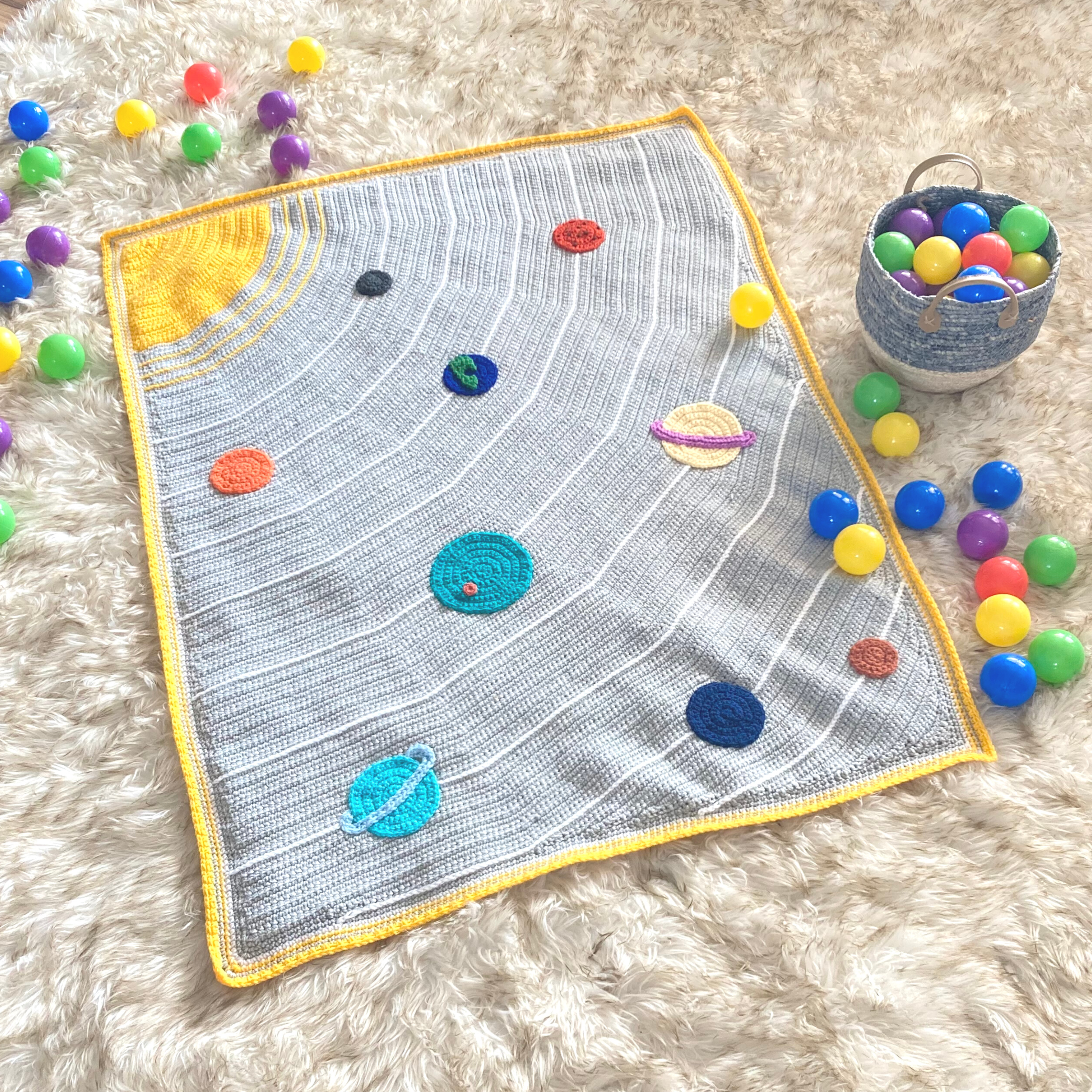 You are currently viewing Space Crochet Blanket with Planets