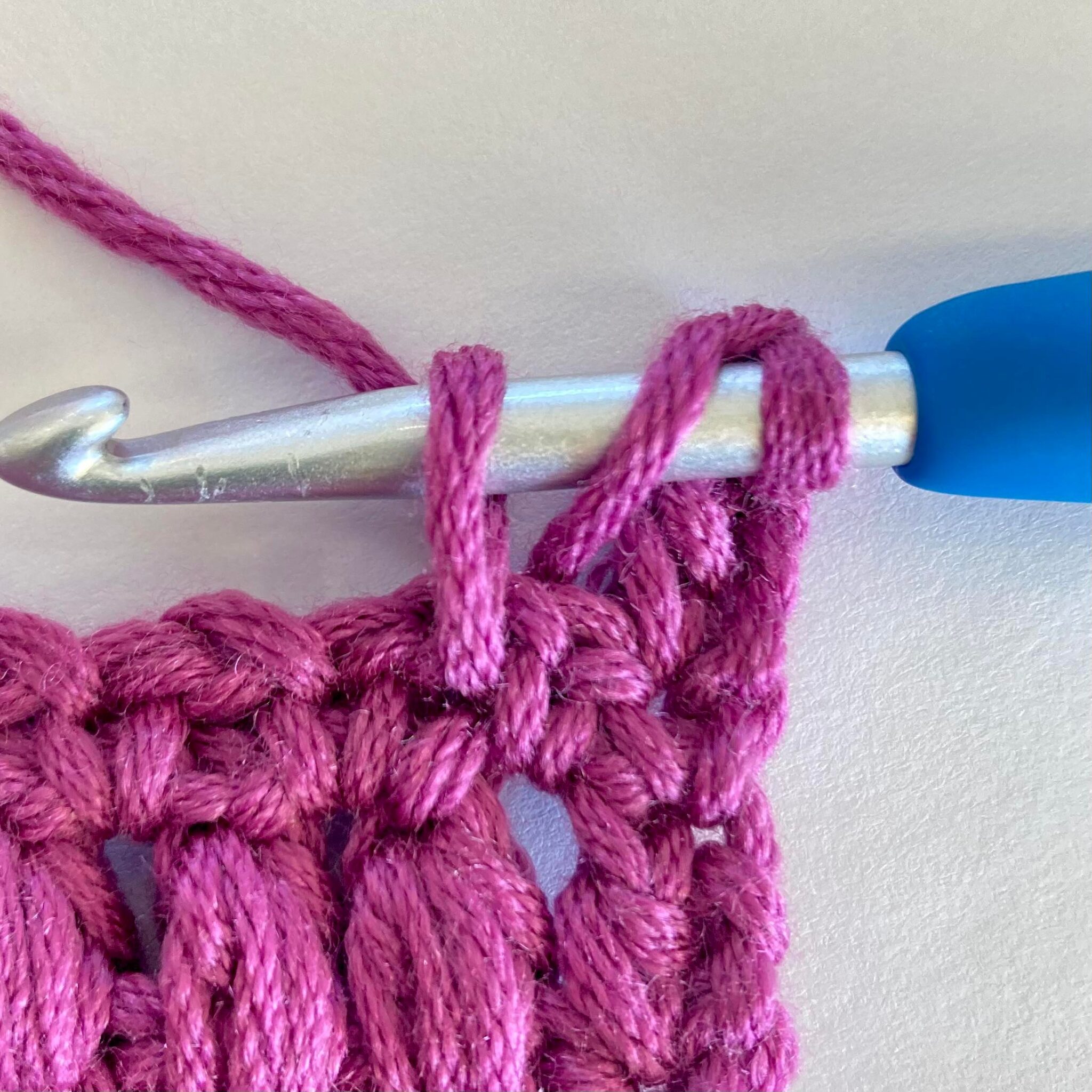 Vertically Stacked Puff Crochet Stitch Tutorial - Sweet Potato 3