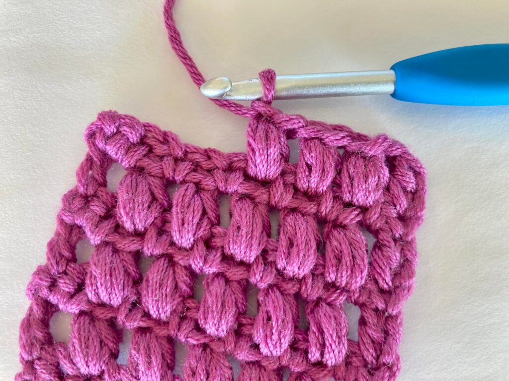 Aligned puff stitch