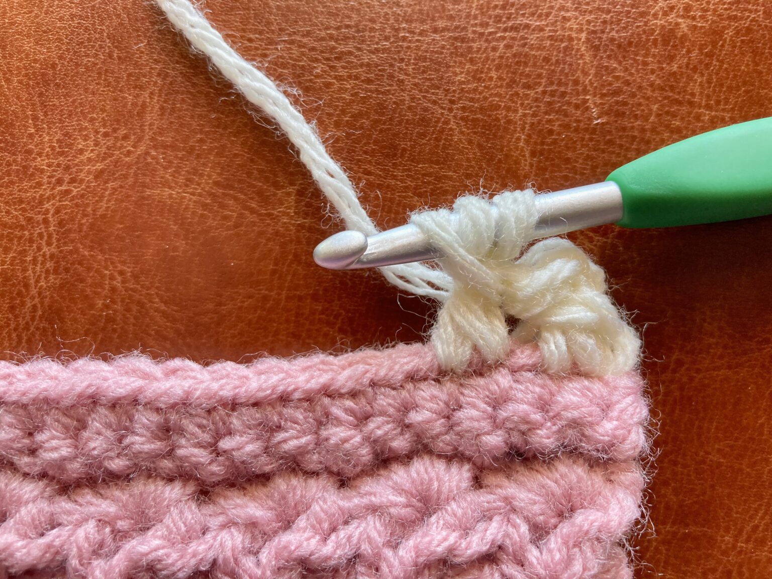 Quick & Easy One Row Crochet Border - Sweet Potato 3