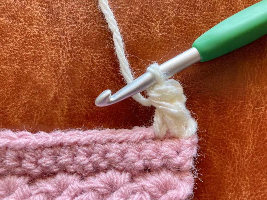 Crochet border Step 6