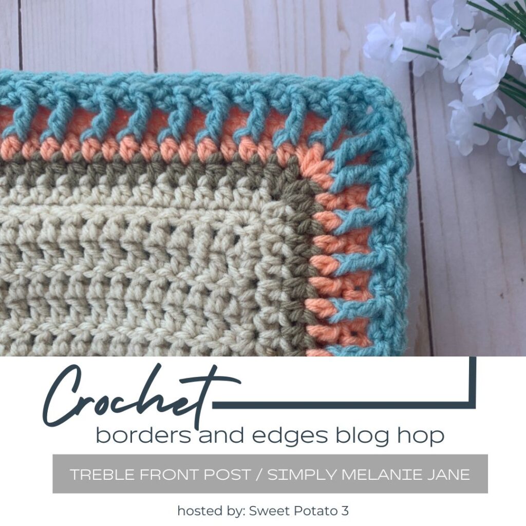 Quick & Easy One Row Crochet Border - Sweet Potato 3