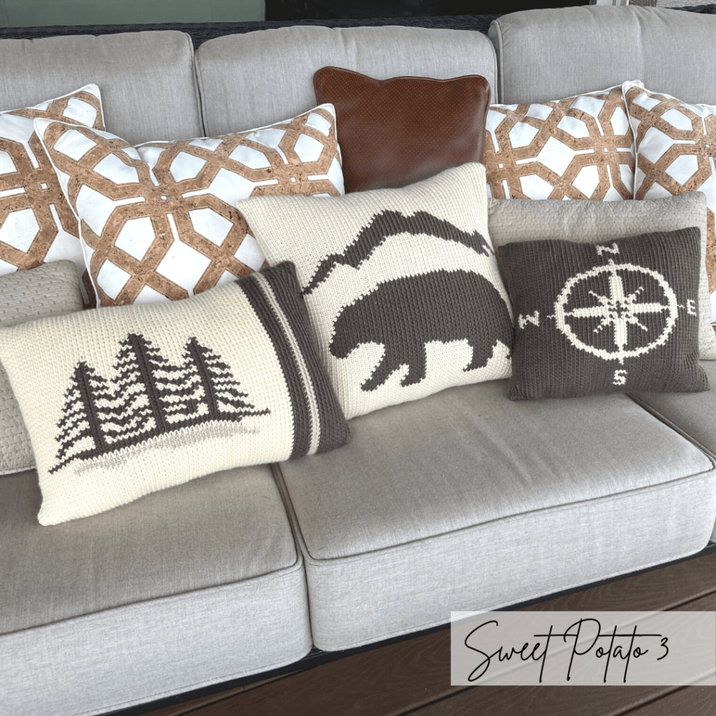 1-1024x1024 Cabin or Mountain Style Crochet Pillow Cover Patterns