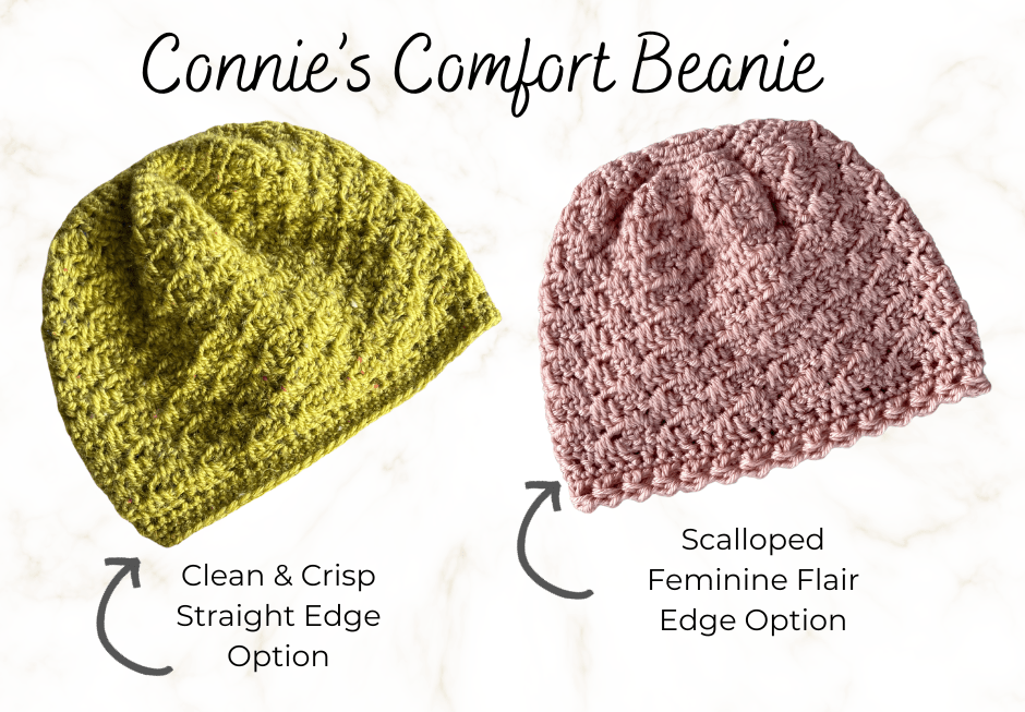 Connie's Comfort Beanie Edge Options