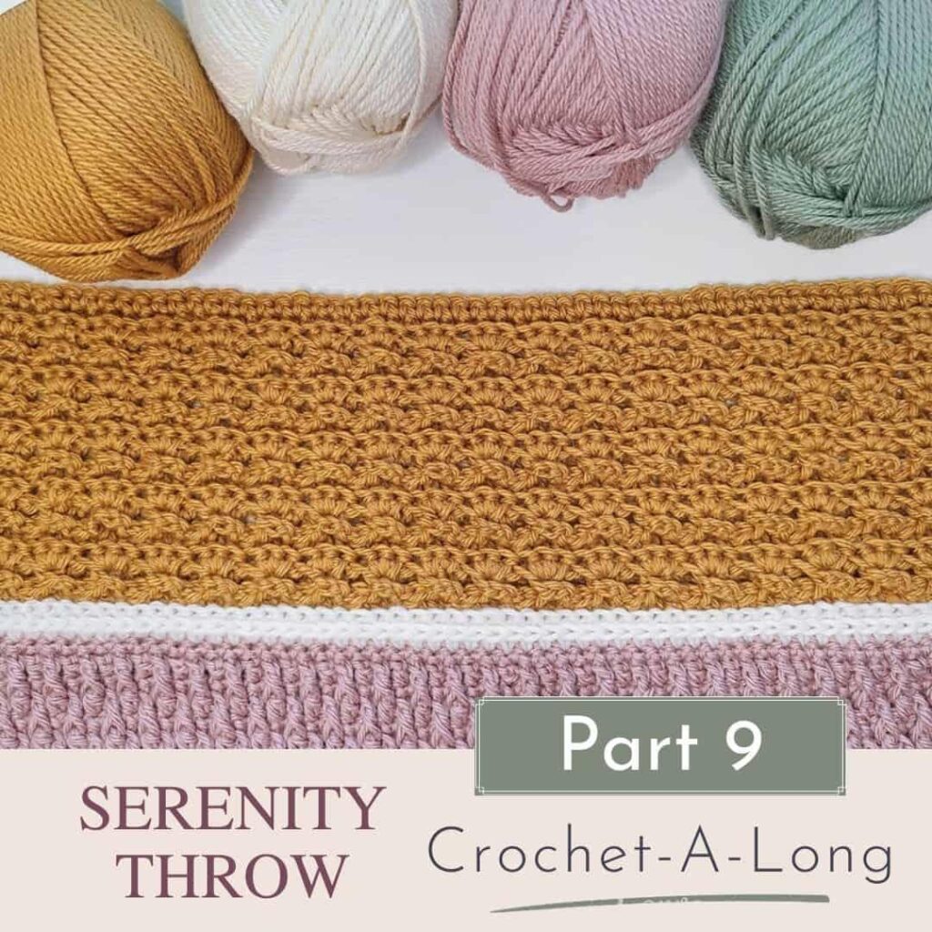 4 Row Textured Crochet Stitch Tutorial – Serenity CAL - Sweet Potato 3