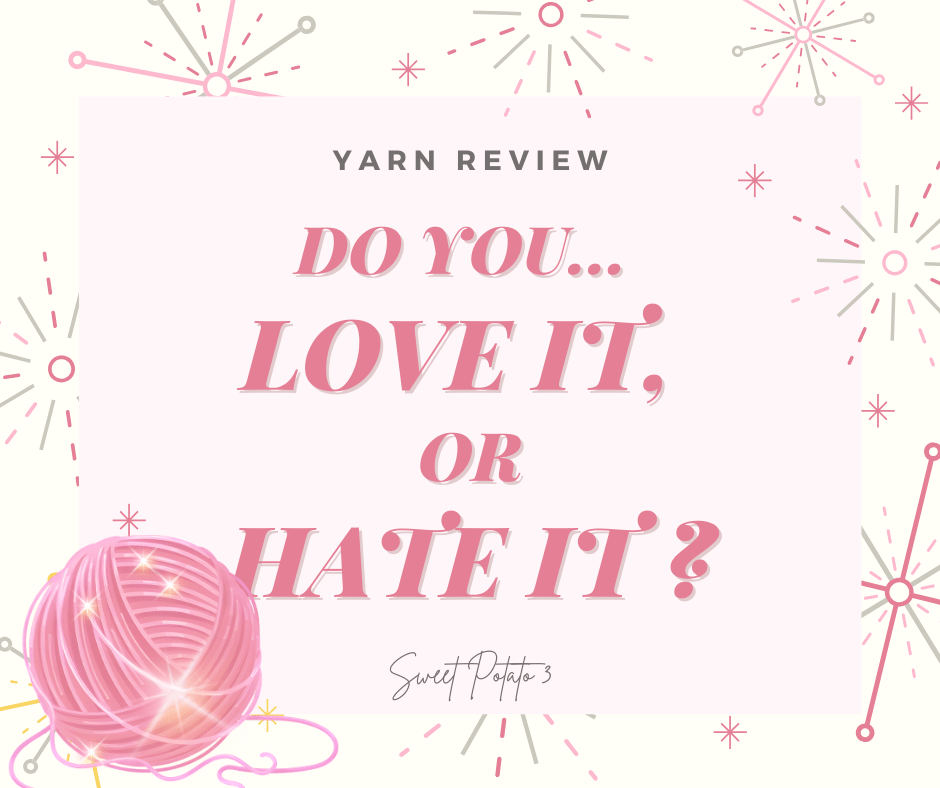 Sparkle Yarn Review Love vs hat