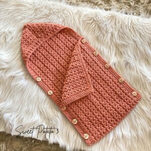 Read more about the article Cross My Heart Hooded Cocoon Crochet Pattern