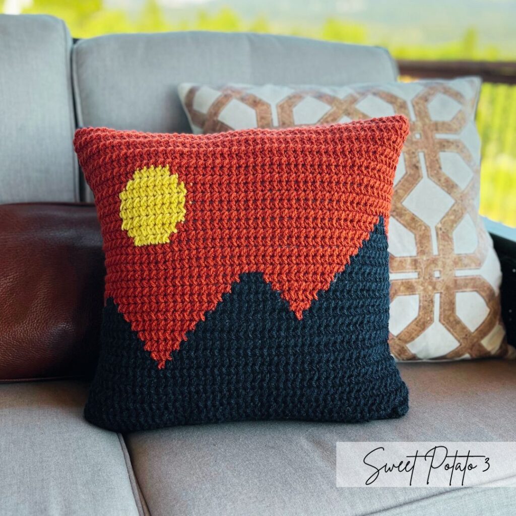 Mountain Sunset Pillow Cover