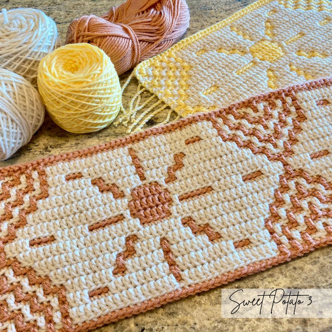 Summer Solstice Mosaic Crochet Strip